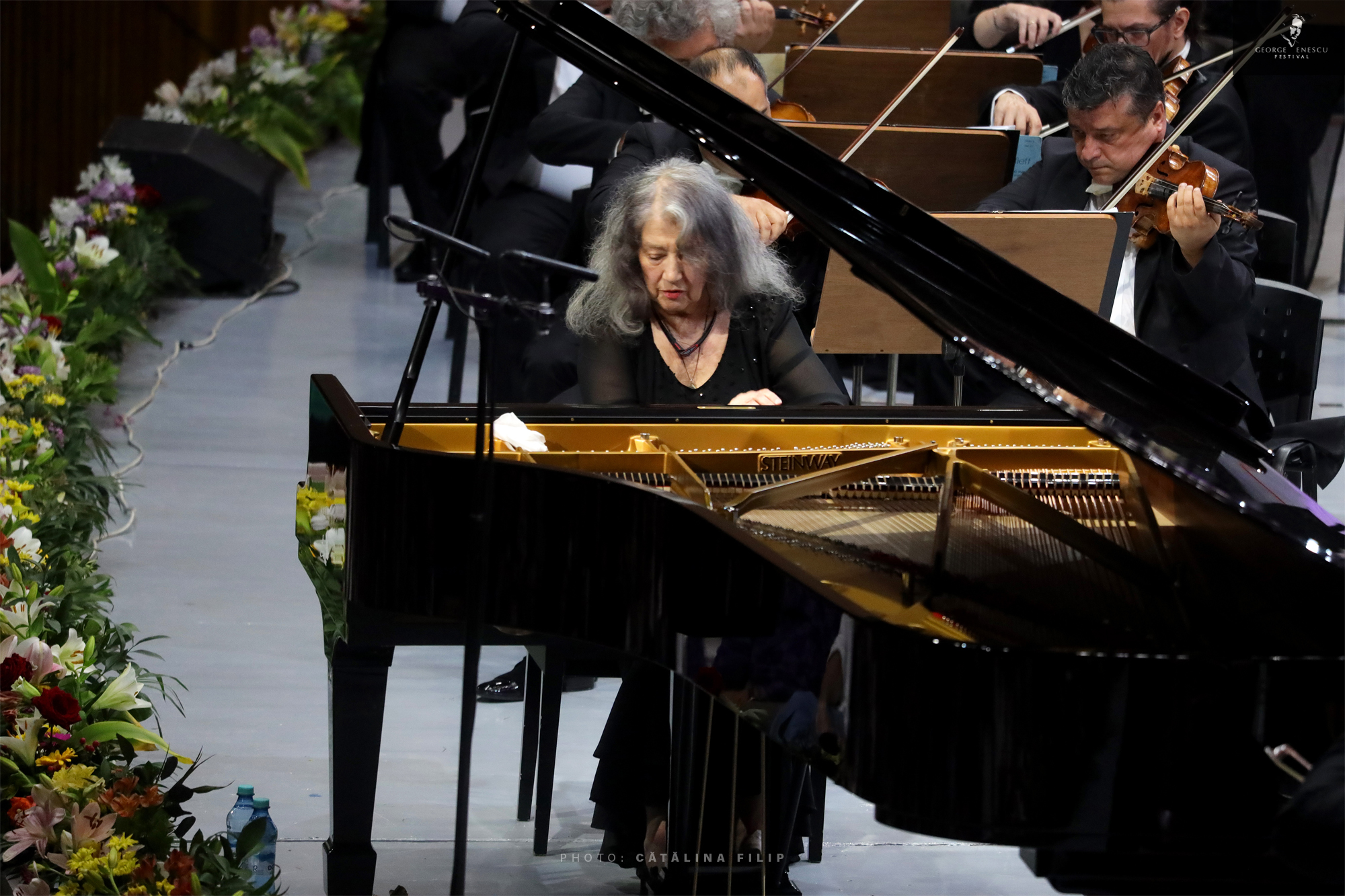 Legendara pianistă Martha Argerich va susține două concerte în cadrul Festivalului Internațional George Enescu 2025