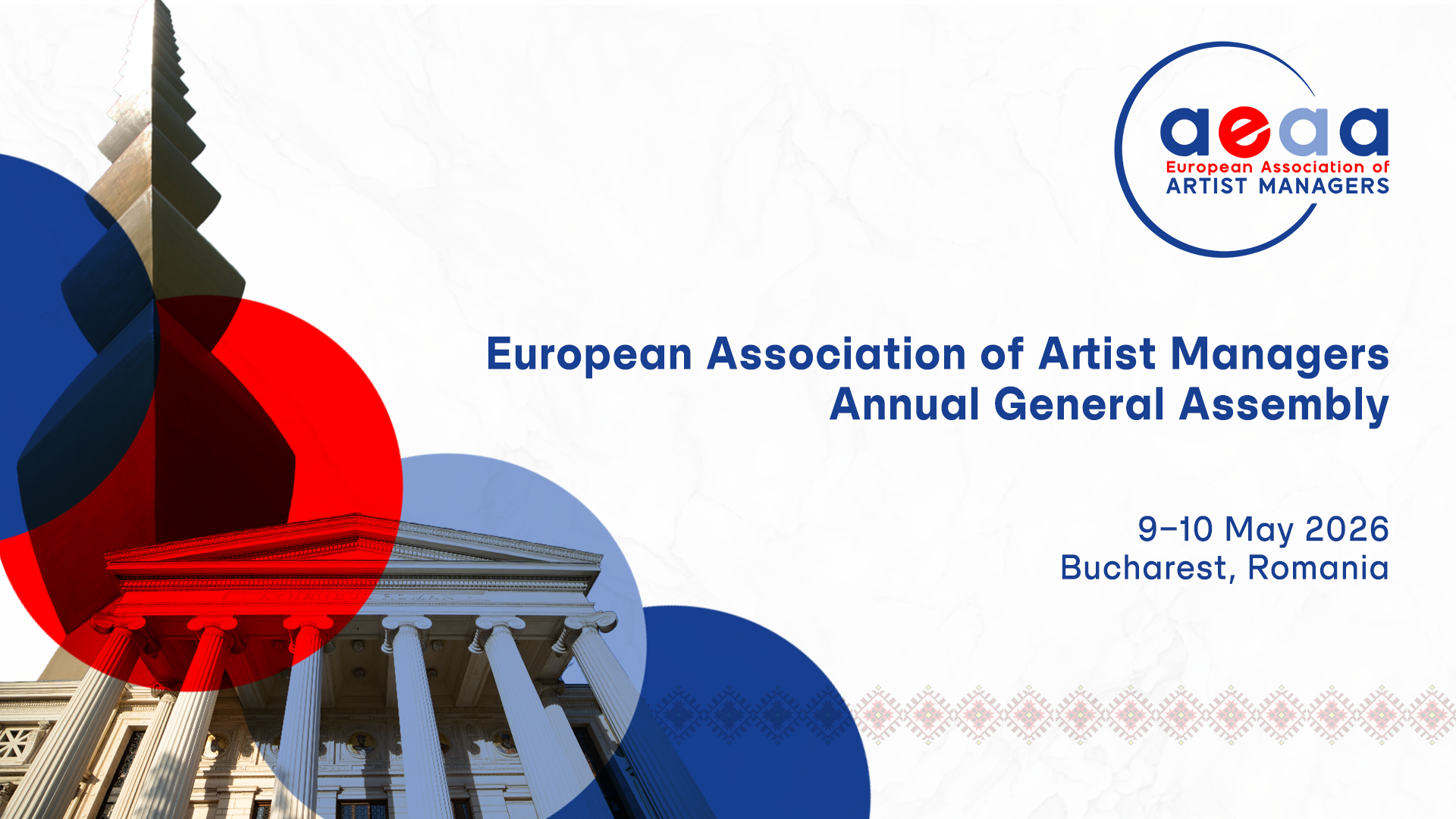 De Ziua Europei, Bucureștiul devine centrul managementului artistic internațional